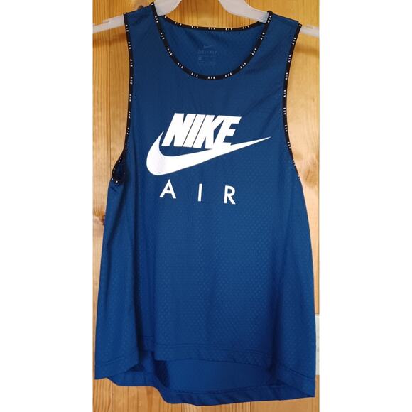Nike Air Women's Tank Top Dri-Fit Teal Blue Size Small Sports Running Gym Tennis - Picture 3 of 6